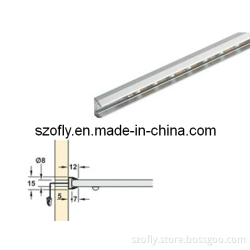 LED Glass Shelf Lighting Aluminum Profile